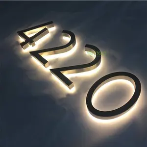 Pequeno decorativo colorido metal alfabeto 3d letras pintado sólido metal canal letras