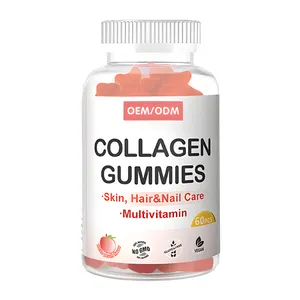 OEM nguồn nhà máy ăn được collagen hyaluronic axit Collagen Gummies kẹo phụ nữ sức khỏe và vẻ đẹp làm trắng da chăm sóc