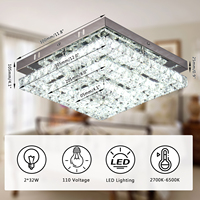 Salon lumières lustre LED plafonniers 3 couches K9 cristal moderne luxe décor à la maison luminaires
