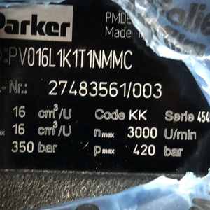 PV016L1K1T1NMMC ปั๊มไฮดรอลิกแบบลูกสูบสำหรับอุปกรณ์อุตสาหกรรม - Product Image 1