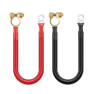 <span class=keywords><strong>Cable</strong></span> de Batería de Alta Resistencia de 28 cm y 3 AWG con Terminales de Cobre SC35-8 y Pinzas para Batería, Conector de Cables de Batería para Automóvil Rojo y Negro - Product Image 1