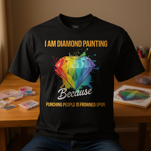 T-shirt artisanal pour le peinture au diamant, accessoire vestimentaire pour les artistes en diamant. - Product Image 3