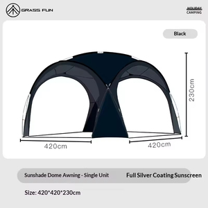 <b>Awning</b> Shelter Trap High Quality Large Family Camping Dome Canopy Tent Portable Pop-Up Waterproof Sunshine Outdoor Canopy Summer - Product Image 4