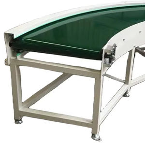 Gıda hattı için genişlik 2024mm ile 180 hız ayarlanabilir otomatik <span class=keywords><strong>90</strong></span> 600 derece dönüş kavisli bant konveyör - Product Image 1