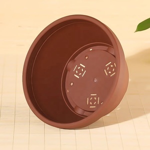 Chậu cây cảnh tròn cổ điển bằng nhựa 23cm 9 inch, chậu trồng cây mọng nước, chậu xương rồng bằng nhựa - Product Image 2