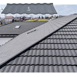 Manufacturer OEM Building Materials Aluminum Zinc Roofing Sheets <strong>Cheap</strong> Price Stone Coated Metal Roof Tiles - Product Image 1