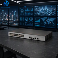 Switch de Red Ethernet Administrado Gigabit PoE+ de 24 Puertos 5735S-L24P4S-A1 con 4 Puertos SFP de Uplink GE para Empresas, Alimentación a Través de Ethernet