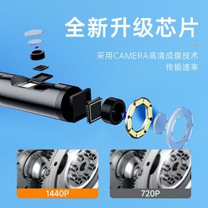 Dual Lens Industrial Endoscope 100cm 3MP Waterproof For Ios Pipeline Inspection - Product Image 4