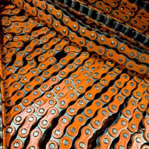 Juego de <span class=keywords><strong>Cadena</strong></span> de Motocicleta <span class=keywords><strong>Dorada</strong></span>, Nuevo, Cadenas de Piñón de Acero para Motocicletas 420 428 428H <span class=keywords><strong>520</strong></span>, Piezas de Transmisión - Product Image 4