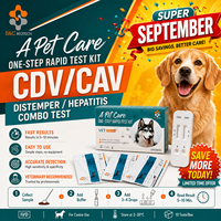 Kit de test rapide canin S&C Biotech CDV/CAV Distemper/Hepatitis Combo Test