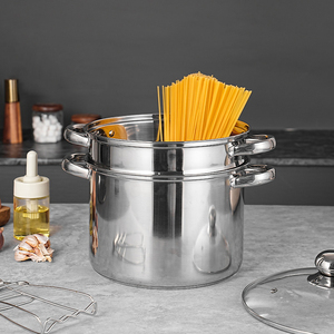 Marmite à pâtes en acier inoxydable <span class=keywords><strong>de</strong></span> qualité alimentaire Base pour marmite à spaghetti avec filtre inséré - Product Image 2