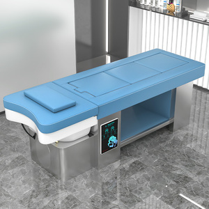 Cama de masaje térmico de <span class=keywords><strong>Jade</strong></span>, cama de masaje, salón de belleza, ciclo de agua inteligente especial, calentador de agua, cama de champú - Product Image 6