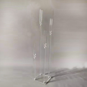 Bougeoir Kerzenhalter personnalisé Chandelier de <span class=keywords><strong>cristal</strong></span> Menorah Chandeliers en acrylique Centre de table - Product Image 4