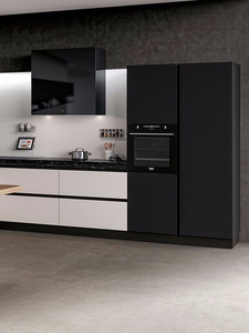 CBMmart High End <strong>Dark</strong> Grey Kitchen Cabinet Modern Designs Manufacturing Homes Melamine Kitchen Cabinet - Product Image 3