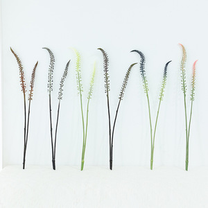 Fiori Artificiali di Erba della Pampa a 2 Rami, in Plastica Ecologica, per Decorazioni Interne/Esterne e Fotografia di Matrimoni - Product Image 3