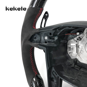 Volante de Fibra de Carbono para Seat <span class=keywords><strong>Leon</strong></span> <span class=keywords><strong>Cupra</strong></span> MK3 con Levas de Cambio Magnéticas de Fibra de Carbono - Product Image 5