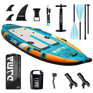 NOUVEAU STYLE Kayak Gonflable 10'6" pour 2 Personnes, Planche de Paddle de Pêche Sportive, Bateau en Plastique Drop Stitch, SUP DAMA FISHING KAYAK 2023/1 Cust - Product Image 3