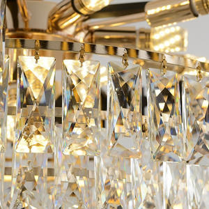 Venta directa de fábrica para <span class=keywords><strong>Amazon</strong></span> Export K9 Crystal Luxury Chandelier Altura ajustable para sala de estar Restaurante Comedor Vidrio - Product Image 4