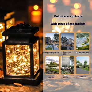 IP65 impermeabile LED giardino solare luci piccolo palazzo retrò Design per la casa cortile balcone spazi esterni notte decorativi - Product Image 2