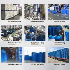 <span class=keywords><strong>Palet</strong></span> Europeo de Plástico Industrial de Nueve Pies, Moldeado por Soplado, Entrada de Cuatro Vías, para Almacén y Logística - Product Image 3