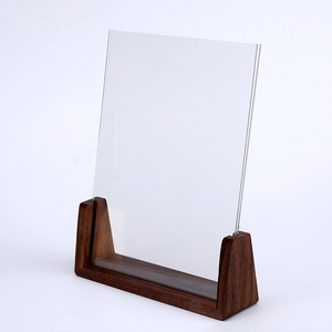Phổ biến 10.7*15.2cm trang trí nội thất hiện đại tối giản rắn <span class=keywords><strong>Walnut</strong></span> khung ảnh bằng gỗ U hình hiển thị hình ảnh khung - Product Image 5