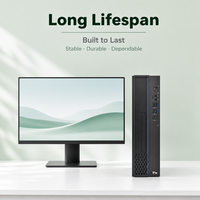 Desktop Kerja Stabil Set Lengkap Zhaoxin KX U6780A 2.7GHz 8 Core 512G NVME SSD 16GB Memori 8L Chassis Dengan Layar 23.8 Inci