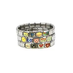 Italienisches Charms Armband Italienisches Link Armband neu trendy