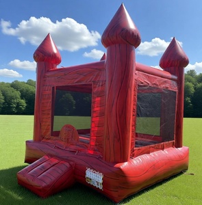 <span class=keywords><strong>Castillo</strong></span> Inflable Comercial Rojo con Tobogán, <span class=keywords><strong>Casa</strong></span> de Brinco Inflable, Jumper Inflable, <span class=keywords><strong>Castillo</strong></span> Inflable Pequeño para Niños - Product Image 3
