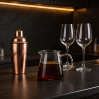 Carafe à café en verre borosilicate de qualité supérieure, résistante à la chaleur, durable, pour thé noir, lait, café, boissons chaudes et froides