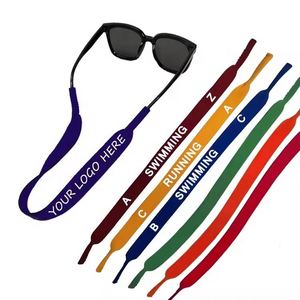 Cordon de sécurité pour lunettes de sport, logo personnalisé, néoprène antidérapant, cordon de sécurité réglable pour lunettes, sangle personnalisée pour lunettes de soleil - Product Image 1
