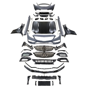 Kit di Conversione Automotive per Mercedes-Benz Classe C W205 Facelift Kit Carrozzeria <span class=keywords><strong>AMG</strong></span> C63 <span class=keywords><strong>Paraurti</strong></span> Aggiornato in Plastica Polipropilene - Product Image 1
