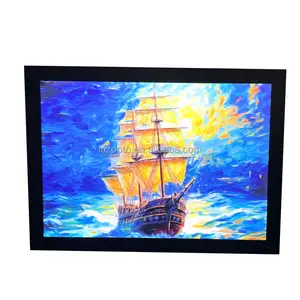 Wholesale 12x16 16x24 18x24 Snap Frame LED Illuminated Light Box Picture Frame Black Frames Picture Wall Art