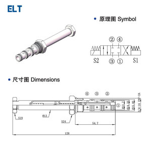 Vanne solénoïde hydraulique Sv-08-34O, vanne de commande directionnelle à trois positions et quatre voies pour produits pétroliers, industrie mécanique - Product Image 3