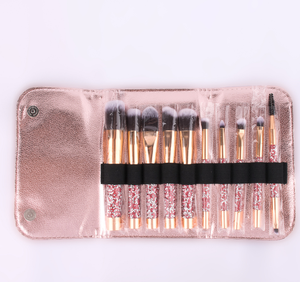 Juego de Brochas de Maquillaje Profesional Popular, 10 Piezas, Cerdas Suaves, Mango de Metal, Juego de Brochas Cosméticas - Product Image 3