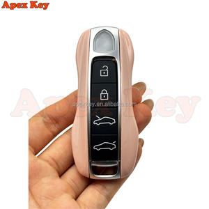 Fundas de Repuesto para Llaves de Alta Calidad en Color Rosa para Porsche con Pegatinas para Crear Marcos de Fotos Artísticos - Product Image 4