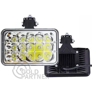 7 Zoll LED-Scheinwerfer, versiegelter Strahl 4 X6 Rechteck 5 X7 LED-Scheinwerfer für LKW Faro 15 LED Faros 4x6 Faro LED 4x6