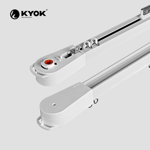 KYOK Batterie ultra basse consommation Commande vocale Wifi Tringles à rideaux électroniques en aluminium double avec télécommande - Product Image 6