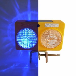 CITICITY Solar Yellow Led Warning <b>Light</b> Red Blue Strobe <b>Light</b> for Traffic Management - Product Image 3