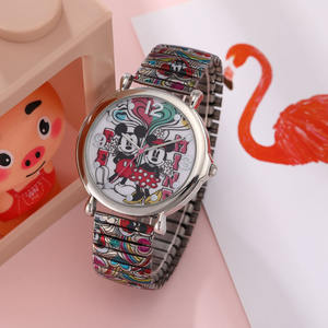 10 años de experiencia de la fábrica de China reloj de plata personalizado impreso de dibujos animados reloj de regalo de Navidad - Product Image 4