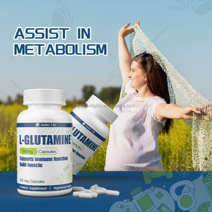 Cápsula de suplemento sanitario de etiqueta privada que promueve el anabolismo de proteínas, mejora la inmunidad, construcción muscular, cápsulas de L-glutamina - Product Image 4