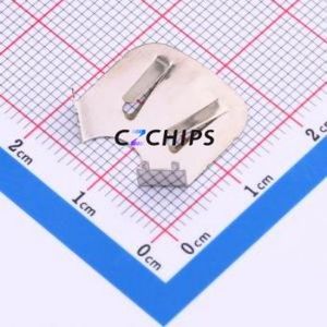 MY-2032-27 Button & Strip Battery Connector Through hole Component (THT) Connector Battery Clip CR2032 Nickel - Product Image 1
