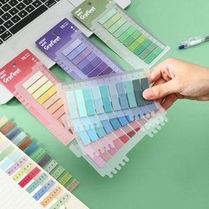 Notas Adhesivas Transparentes de Colores, Estilo Morandi, Pestañas de Índice de PET, Adhesivos Indicadores de Calibre para Uso Escolar - Product Image 2