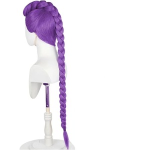Perruque synthétique résistante à la chaleur, personnalisée en usine, pour film KPOP, couleur violette Zoey, pour <span class=keywords><strong>cosplay</strong></span> d'<span class=keywords><strong>anime</strong></span> - Product Image 3