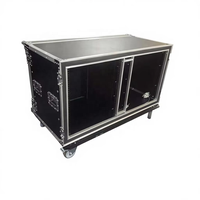 Boîtier de rack 12U personnalisé à double amortissement, Flight case robuste et antichoc