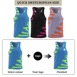 Vêtements d'entraînement et de course pour hommes de haute qualité pour l'été – Vente directe usine – Modèle uni - Product Image 2