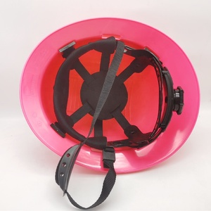 الوردي الصناعية العمل البناء النساء خوذة أمان كامل حافة منفس pe الصلب قبعة مع ansi - Product Image 6