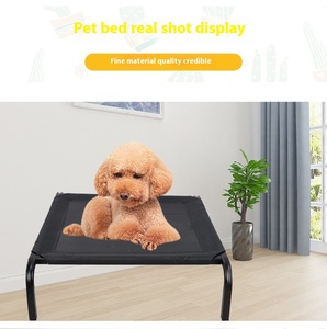 방수 중간 금속 제기 휴대용 야외 실내 제기 고양이 접이식 침대 상승 트램폴린 개 침대 - Product Image 5