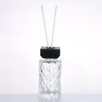 Bouteilles diffuseurs à roseaux en verre rose clair imprimées sur mesure en usine, 50 ml, 300 ml, écologiques, durables, aromatiques, toutes saisons, couleurs personnalisées