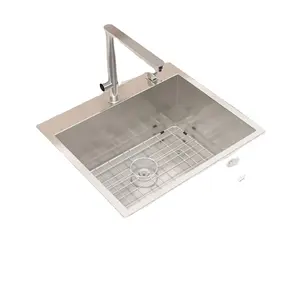Drop In Waschbecken-Utility Sinks für Waschküche Top mount Deep Edelstahl Square Single Bowl Utility Sink
