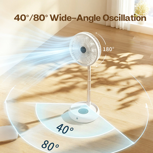 Portable <b>Standing</b> <b>Fan</b> Rechargeable Foldable Floor <b>Fan</b> Desktop <b>Fan</b> with Remote Control 7 Speed Oscillating <b>Fan</b> for Home Office - Product Image 5
